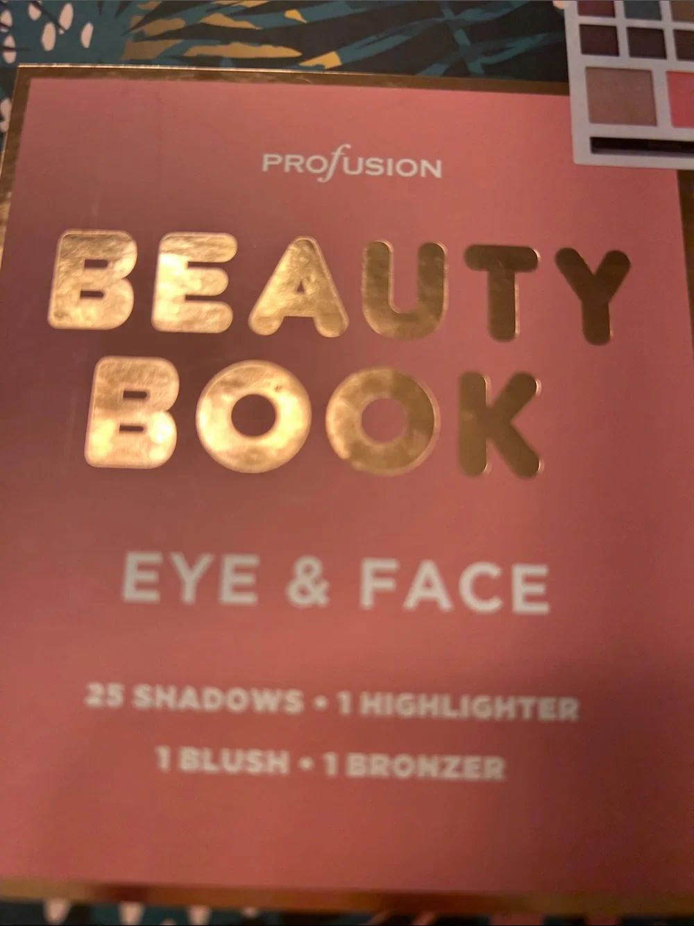 Profusion Cosmetics Beauty Book Eye & Face Palette - Teal & Pink Artwork NWOT!